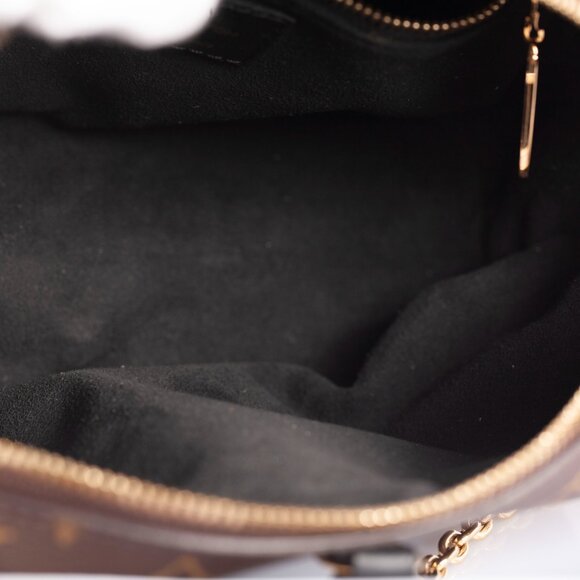 Authentic Louis Vuitton Black/Brown Monogram Petite Malle Souple Shoulder Bag - Picture 9 of 10